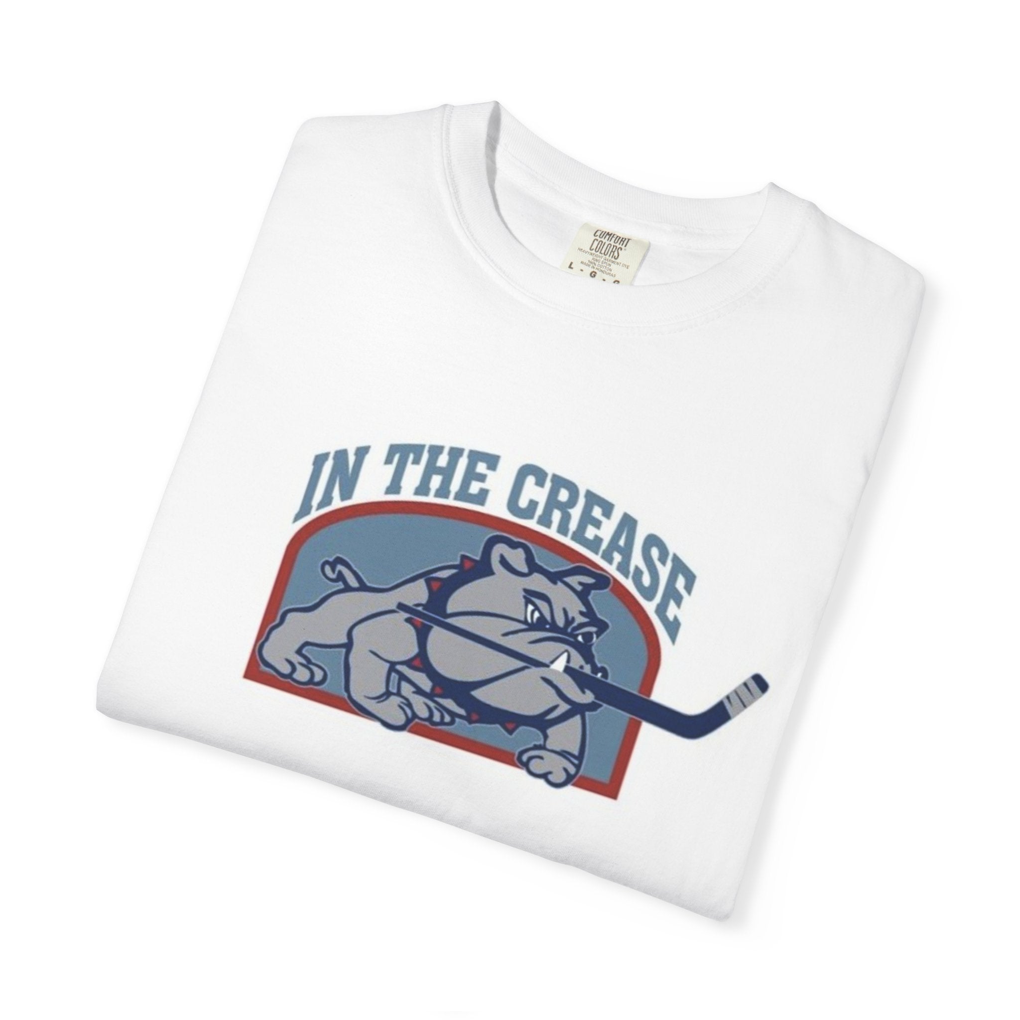 Hockey 'In the Crease' Bulldog Graphic T-Shirt