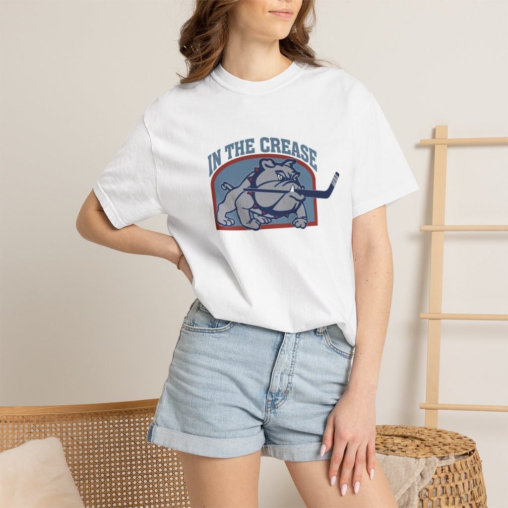 Hockey 'In the Crease' Bulldog Graphic T-Shirt
